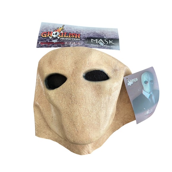 NWT Slender Man Halloween Cosplay Latex Mask Spirit Halloween - Picture 4 of 5